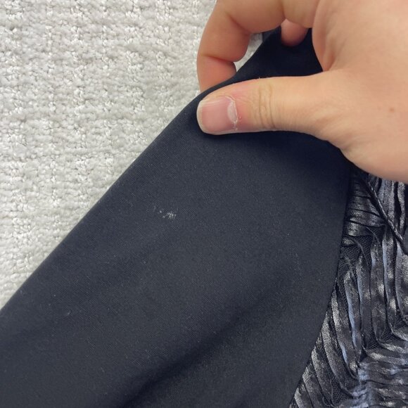 Picadilly Full Zip Jacket Black Moto Textured Mix-Media Women Sz XL Canada Made - Picture 6 of 13